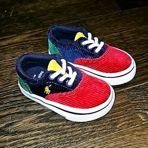 Ralph Lauren Keaton Color-Blocked Corduroy Sneaker Toddler